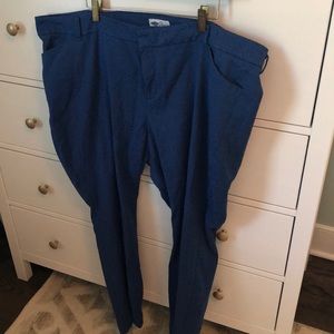 Old Navy Jacquard Blue Pixie Pants size 20